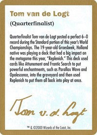 2000 Tom van de Logt Biography Card [World Championship Decks] | Gear Gaming Bentonville