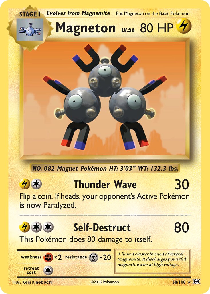 Magneton (38/108) (Theme Deck Exclusive) [XY: Evolutions] | Gear Gaming Bentonville