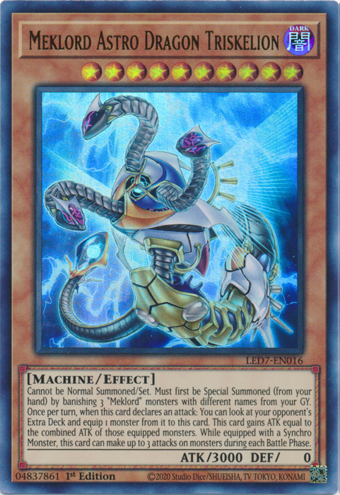 Meklord Astro Dragon Triskelion [LED7-EN016] Ultra Rare | Gear Gaming Bentonville