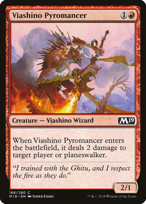 Viashino Pyromancer [Core Set 2019] | Gear Gaming Bentonville