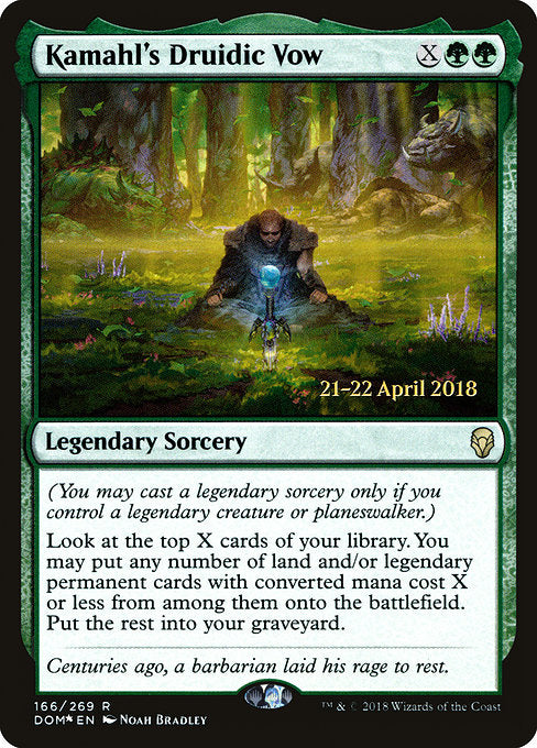 Kamahl's Druidic Vow [Prerelease Cards] | Gear Gaming Bentonville