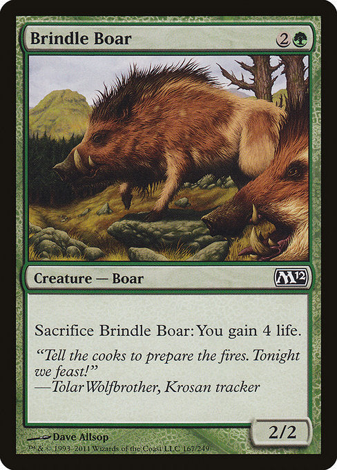 Brindle Boar [Magic 2012 (M12)] | Gear Gaming Bentonville