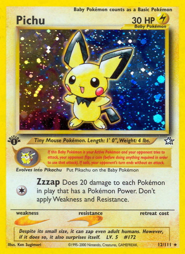 Pichu (12/111) [Neo Genesis 1st Edition] | Gear Gaming Bentonville