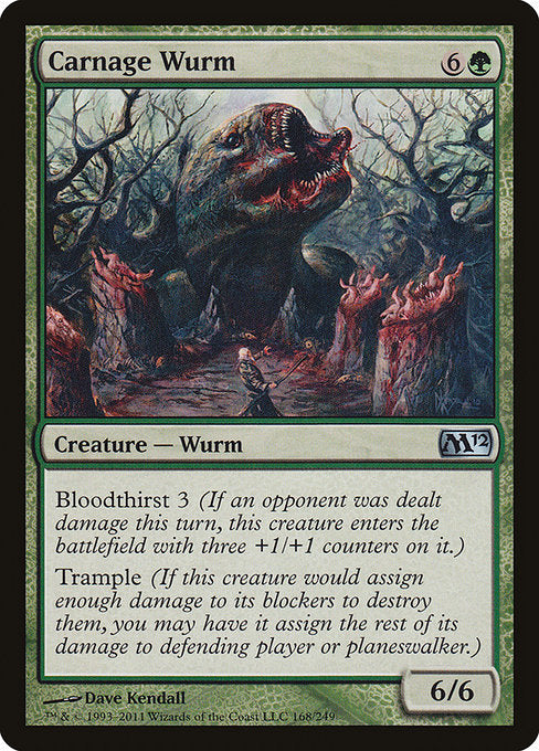 Carnage Wurm [Magic 2012 (M12)] | Gear Gaming Bentonville