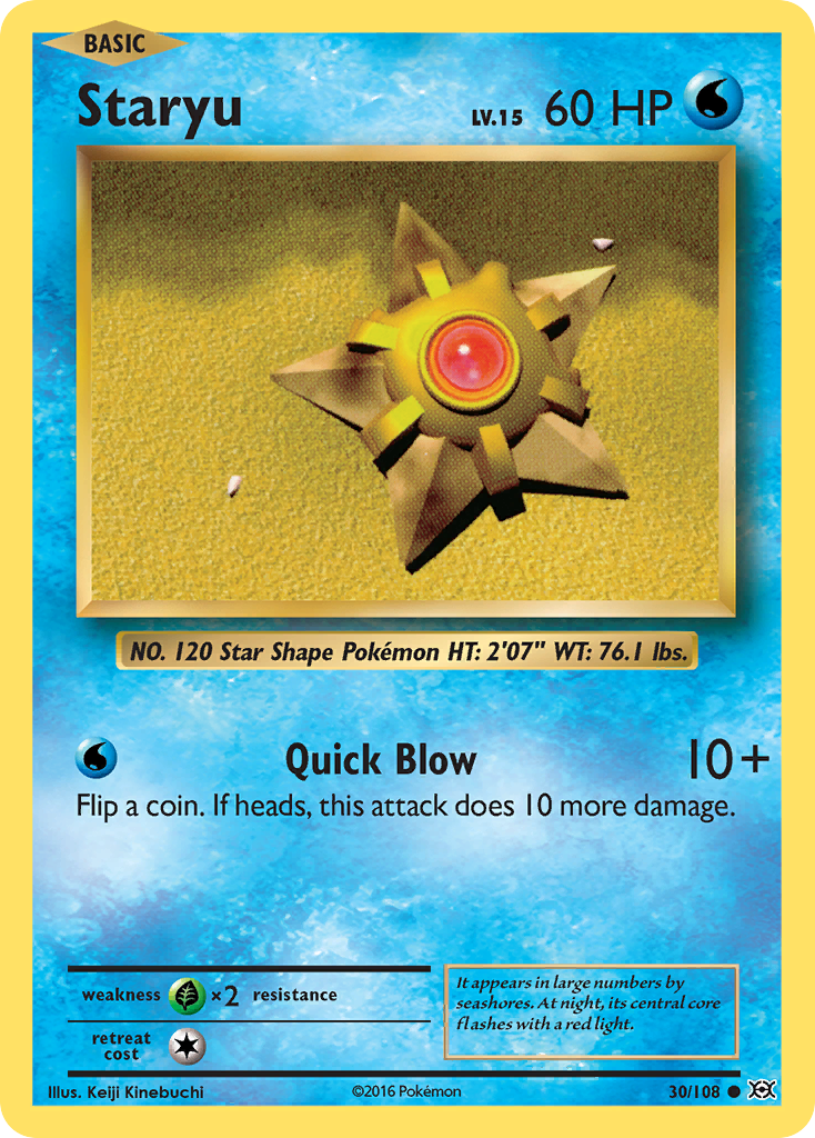 Staryu (30/108) [XY: Evolutions] | Gear Gaming Bentonville