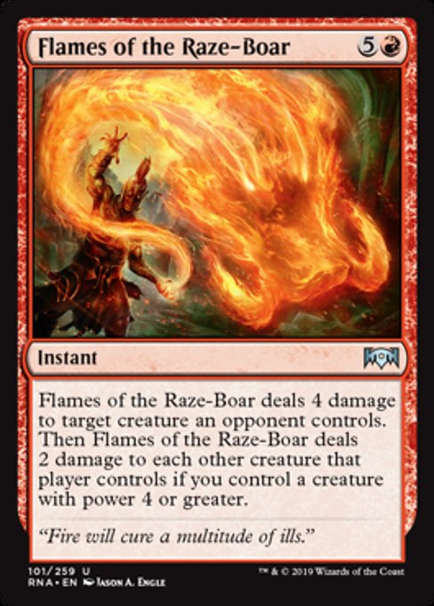 Flames of the Raze-Boar [Ravnica Allegiance] | Gear Gaming Bentonville