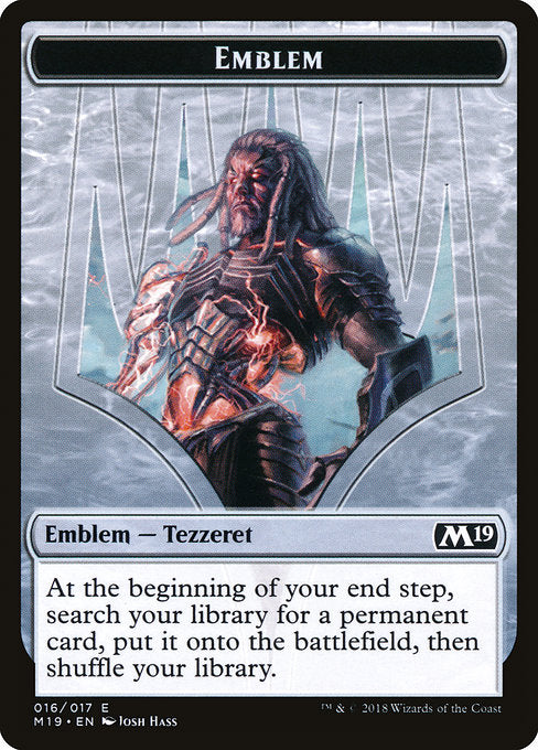 Emblem - Tezzeret, Artifice Master [Core Set 2019] | Gear Gaming Bentonville