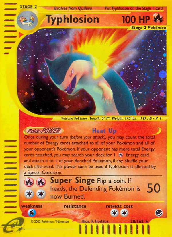 Typhlosion (28/165) [Expedition: Base Set] | Gear Gaming Bentonville