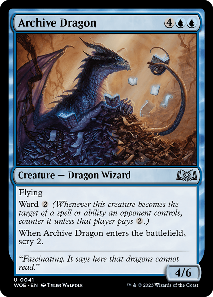 Archive Dragon [Wilds of Eldraine] | Gear Gaming Bentonville