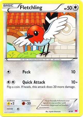 Fletchling (4/30) [XY: Trainer Kit 2 - Latias] | Gear Gaming Bentonville