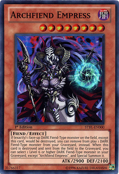 Archfiend Empress [STBL-EN000] Super Rare | Gear Gaming Bentonville