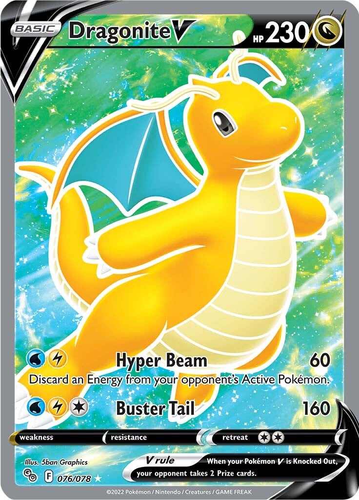 Dragonite V (076/078) [Pokémon GO] | Gear Gaming Bentonville