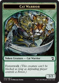 Cat Warrior // Thopter (026) Double-sided Token [Commander 2018] | Gear Gaming Bentonville