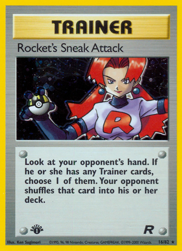 Rocket's Sneak Attack (16/82) [Team Rocket 1st Edition] | Gear Gaming Bentonville