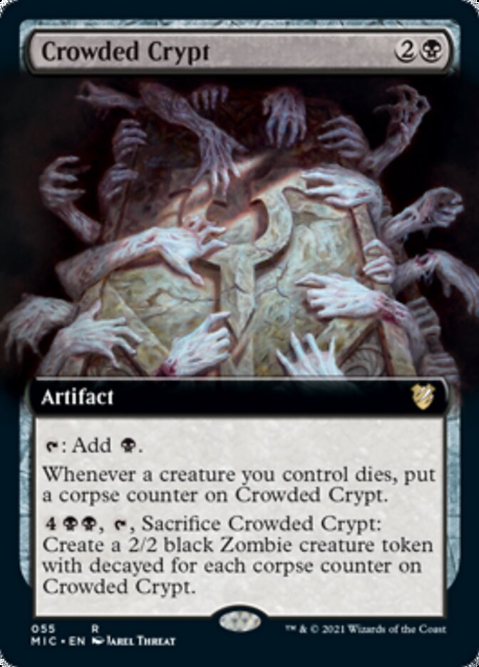 Crowded Crypt (Extended) [Innistrad: Midnight Hunt Commander] | Gear Gaming Bentonville