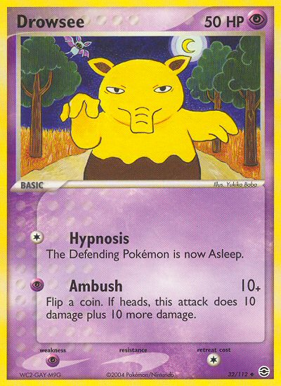 Drowzee (32/112) [EX: FireRed & LeafGreen] | Gear Gaming Bentonville