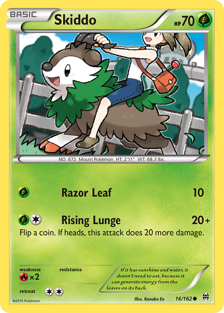 Skiddo (16/162) [XY: BREAKthrough] | Gear Gaming Bentonville