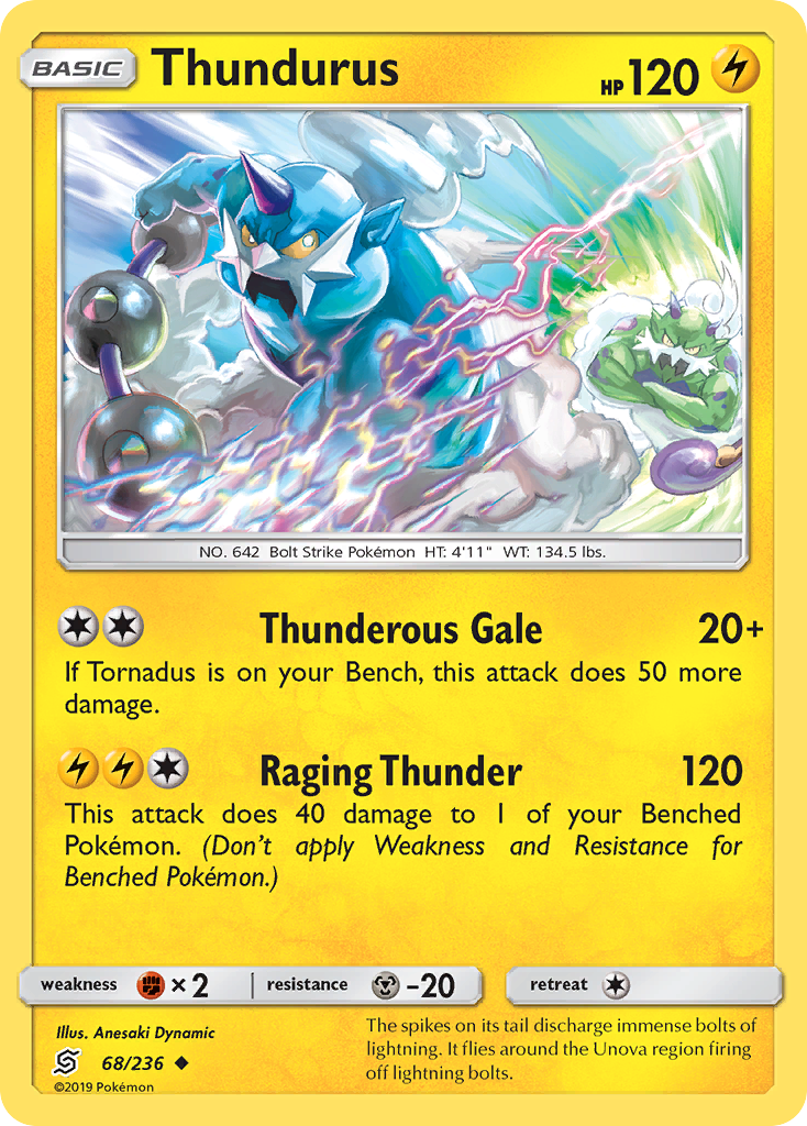 Thundurus (68/236) [Sun & Moon: Unified Minds] | Gear Gaming Bentonville