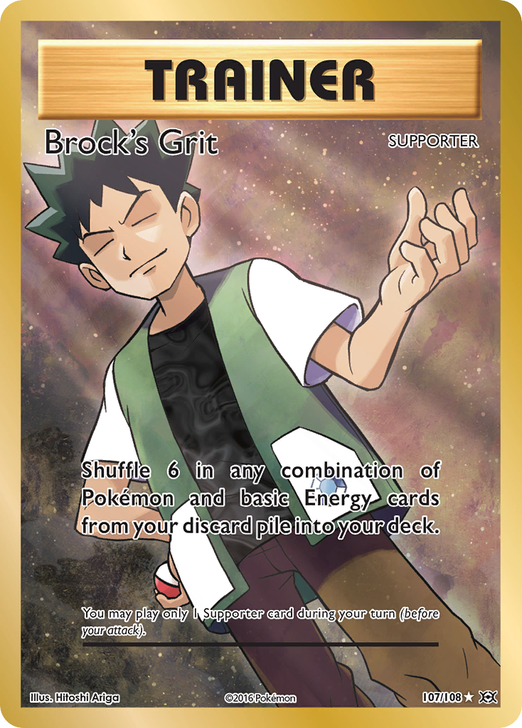 Brock's Grit (107/108) [XY: Evolutions] | Gear Gaming Bentonville