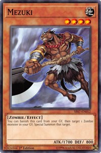 Mezuki [Structure Deck: Zombie Horde] [SR07-EN012] | Gear Gaming Bentonville