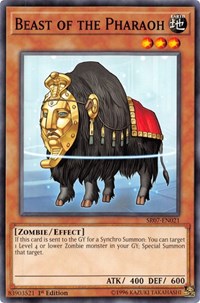 Beast of the Pharaoh [Structure Deck: Zombie Horde] [SR07-EN021] | Gear Gaming Bentonville