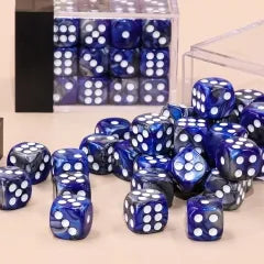 (Dark Blue + Black) 12mm D6 block of 36 dice | Gear Gaming Bentonville