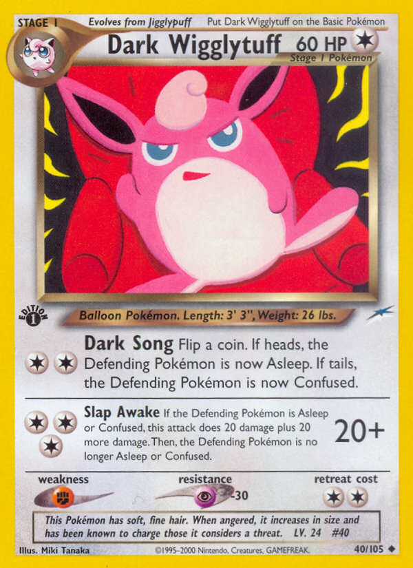 Dark Wigglytuff (40/105) [Neo Destiny 1st Edition] | Gear Gaming Bentonville