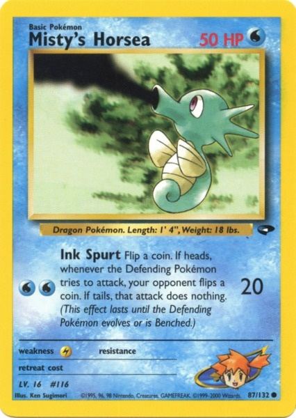 Misty's Horsea (87/132) [Gym Challenge Unlimited] | Gear Gaming Bentonville