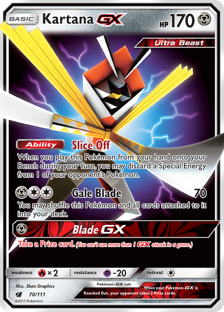 Kartana GX (70/111) [Sun & Moon: Crimson Invasion] | Gear Gaming Bentonville