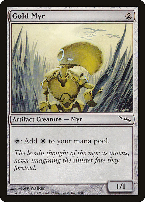 Gold Myr [Mirrodin] | Gear Gaming Bentonville