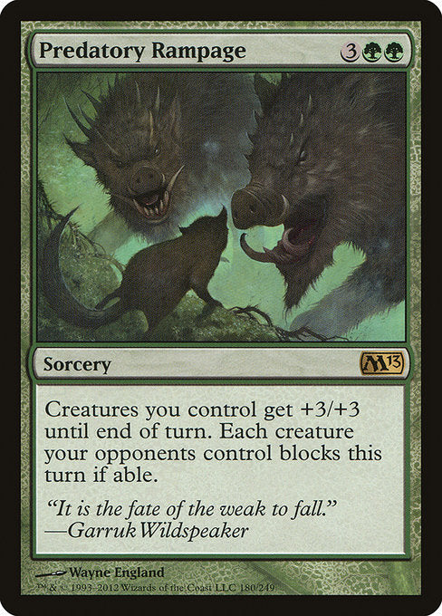 Predatory Rampage [Magic 2013 (M13)] | Gear Gaming Bentonville