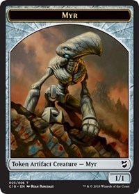 Myr (023) // Thopter (025) Double-sided Token [Commander 2018 Tokens] | Gear Gaming Bentonville