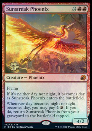 Sunstreak Phoenix [Innistrad: Midnight Hunt Prerelease Promos] | Gear Gaming Bentonville