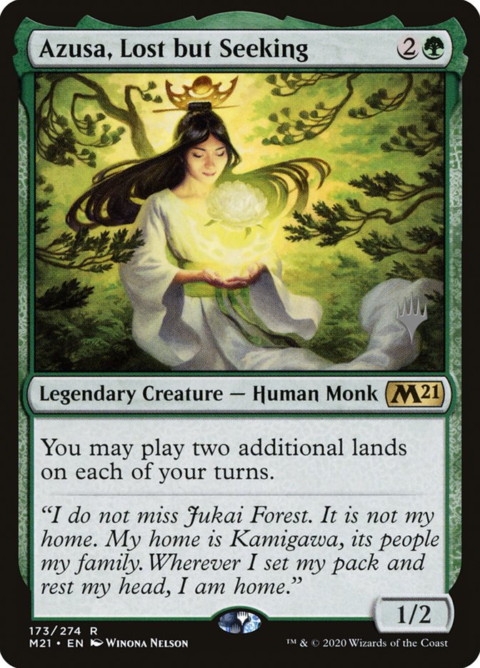 Azusa, Lost but Seeking (Promo Pack) [Core Set 2021 Promos] | Gear Gaming Bentonville