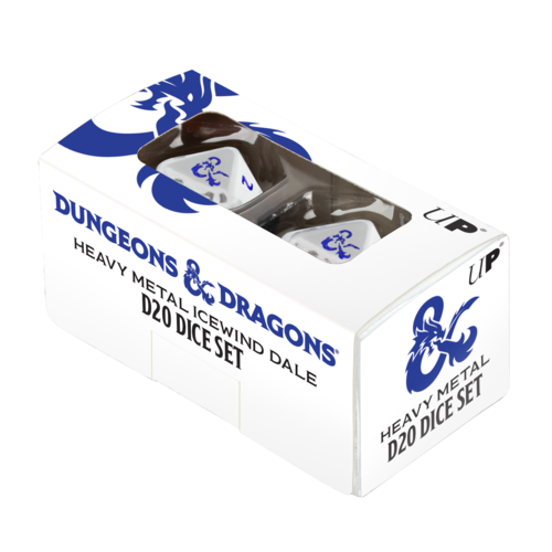 Heavy Metal Dungeons and Dragons D20 Dice: Icewind Dale (2) | Gear Gaming Bentonville