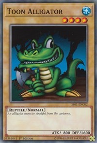 Toon Alligator [Speed Duel Decks: Destiny Masters] [SS01-ENC02] | Gear Gaming Bentonville