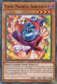 Toon Masked Sorcerer [Speed Duel Decks: Destiny Masters] [SS01-ENC05] | Gear Gaming Bentonville