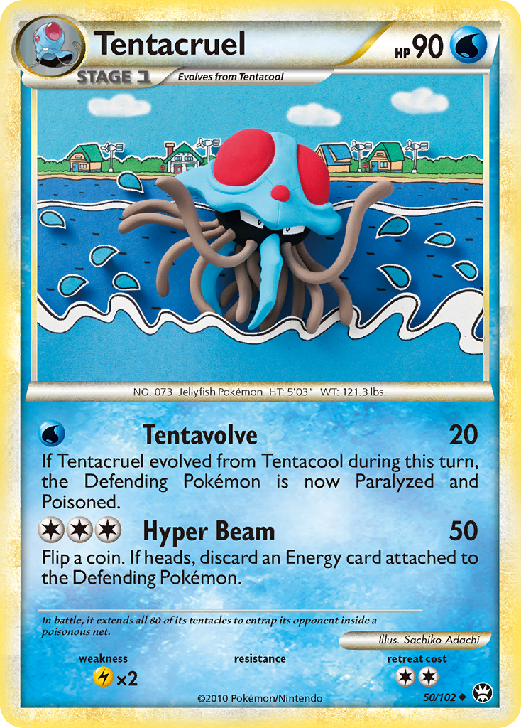 Tentacruel (50/102) [HeartGold & SoulSilver: Triumphant] | Gear Gaming Bentonville