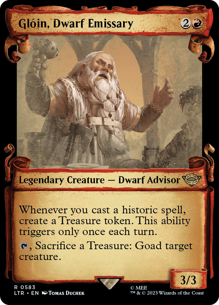 Gloin, Dwarf Emissary [The Lord of the Rings: Tales of Middle-Earth Showcase Scrolls] | Gear Gaming Bentonville