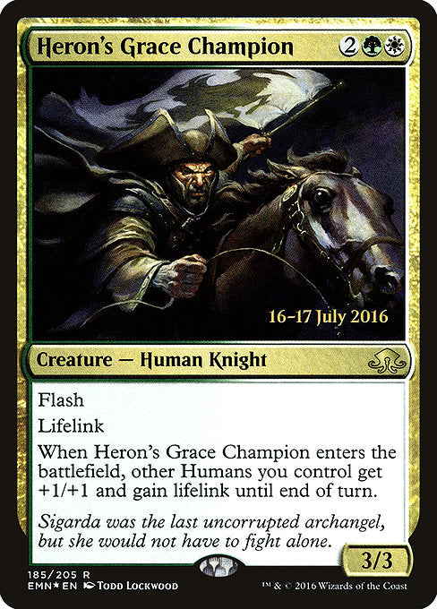 Heron's Grace Champion [Prerelease Cards] | Gear Gaming Bentonville