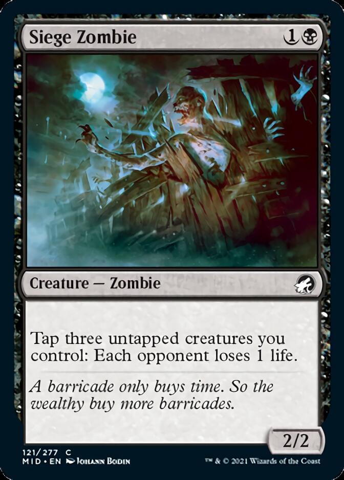 Siege Zombie [Innistrad: Midnight Hunt] | Gear Gaming Bentonville