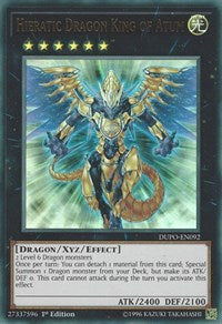 Hieratic Dragon King of Atum [Duel Power] [DUPO-EN092] | Gear Gaming Bentonville