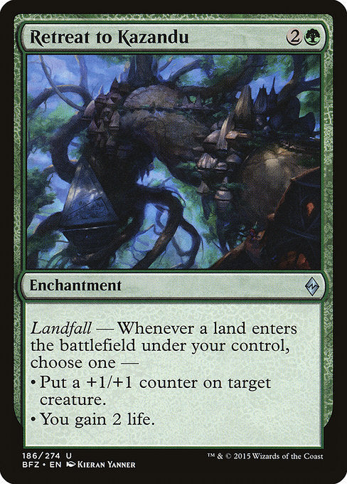 Retreat to Kazandu [Battle for Zendikar] | Gear Gaming Bentonville