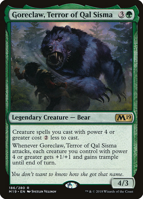 Goreclaw, Terror of Qal Sisma [Core Set 2019] | Gear Gaming Bentonville