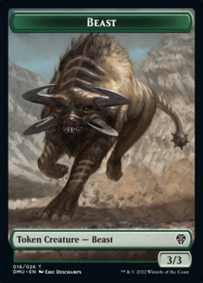 Phyrexian // Beast Double-sided Token [Dominaria United Tokens] | Gear Gaming Bentonville