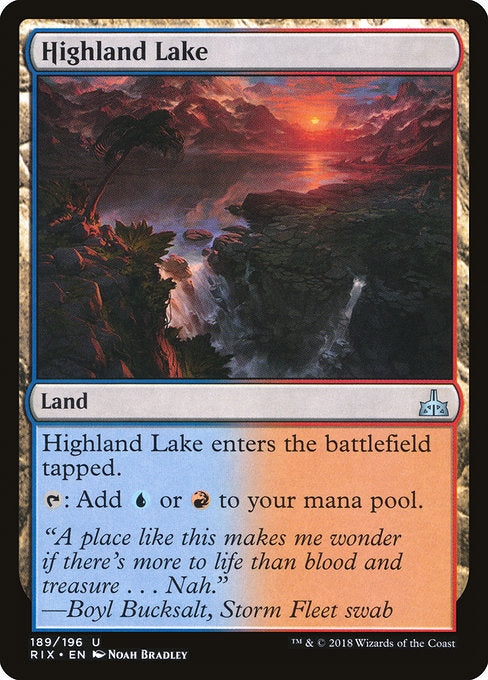 Highland Lake [Rivals of Ixalan] | Gear Gaming Bentonville