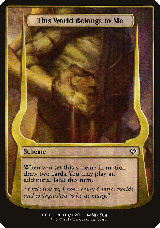 This World Belongs to Me (Archenemy: Nicol Bolas) [Oversize Cards] | Gear Gaming Bentonville