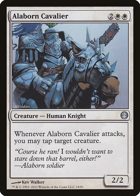 Alaborn Cavalier [Duel Decks: Knights vs. Dragons] | Gear Gaming Bentonville