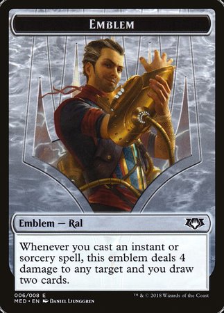 Emblem - Ral, Izzet Viceroy [Mythic Edition: Guilds of Ravnica] | Gear Gaming Bentonville