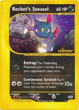 Rocket's Sneasel (5) (Jumbo Card) [Best of Promos] | Gear Gaming Bentonville